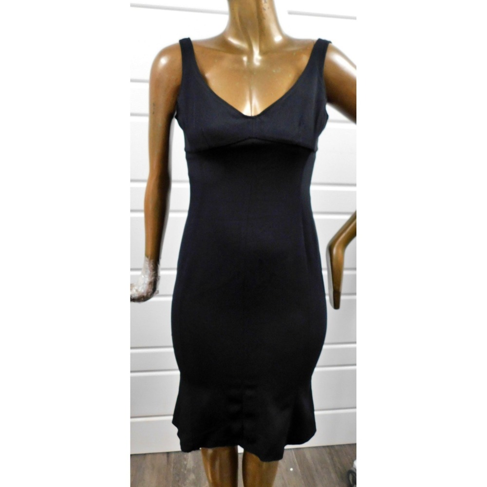 Versace Jeans Couture Sheath Black Dress 28/42 US sz 6 (M)